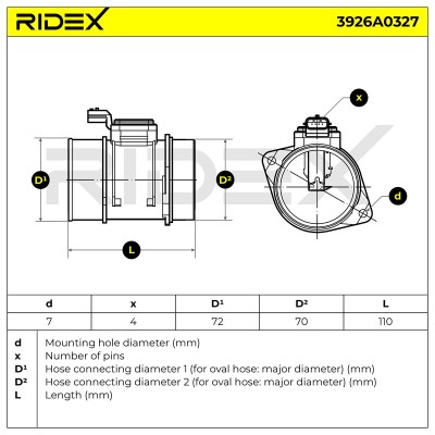 Przepływomierz RIDEX 3926A0327 3926A0327 - foto 6