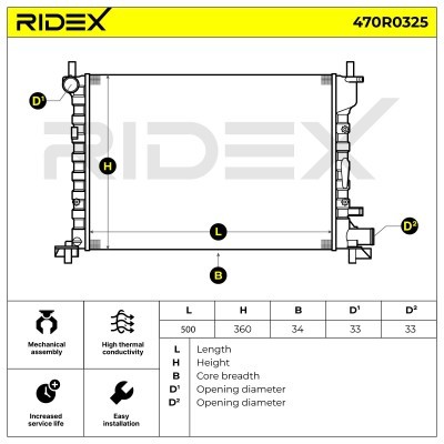Chłodnica RIDEX 470R0325 470R0325 - foto 8