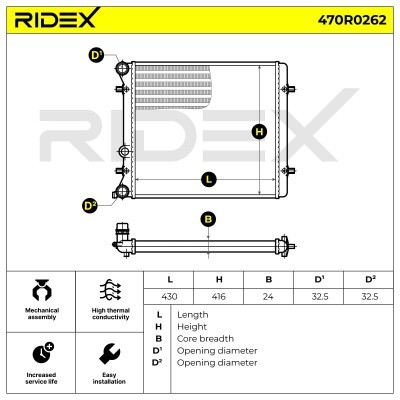 Chłodnica RIDEX 470R0262 470R0262 - foto 5