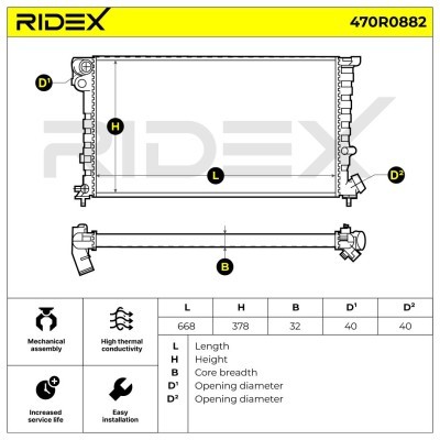 Chłodnica RIDEX 470R0882 470R0882 - foto 8
