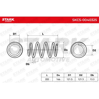 Sprężyna Zawieszenia Stark SKCS-0040325 SKCS-0040325 - foto 5