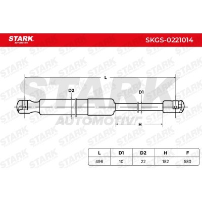 Amortyzator Pokrywy Bagażnika Stark SKGS-0221014 SKGS-0221014 - foto 6
