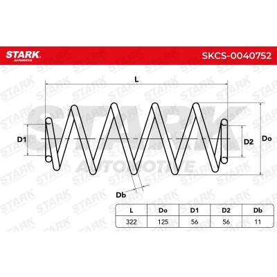 Sprężyna Zawieszenia Stark SKCS-0040752 SKCS-0040752 - foto 4