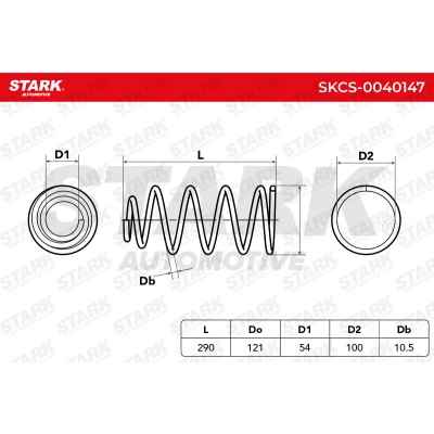 Sprężyna Zawieszenia Stark SKCS-0040147 SKCS-0040147 - foto 6