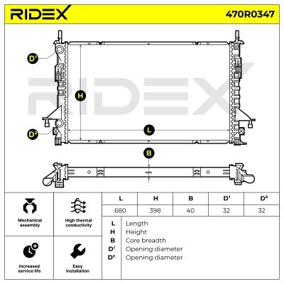 Chłodnica RIDEX 470R0347 470R0347 - foto 7