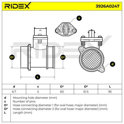 Przepływomierz RIDEX 3926A0247 3926A0247 - foto 6
