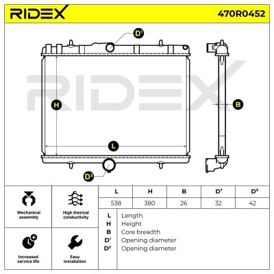 Chłodnica RIDEX 470R0452 470R0452 - foto 7