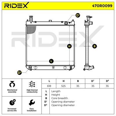 Chłodnica RIDEX 470R0099 470R0099 - foto 5