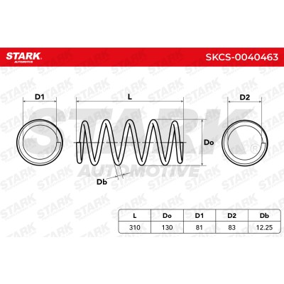 Sprężyna Zawieszenia Stark SKCS-0040463 SKCS-0040463 - foto 5