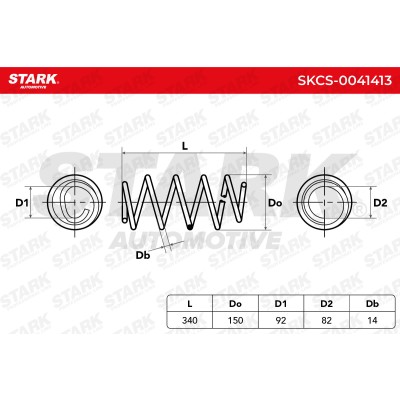 Sprężyna Zawieszenia Stark SKCS-0041413 SKCS-0041413 - foto 5