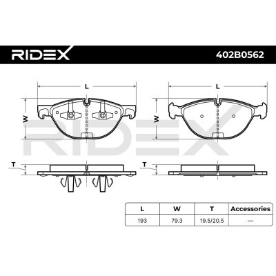 Klocki hamulcowe RIDEX 402B0562 402B0562 - foto 4