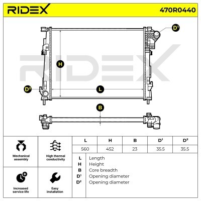 Chłodnica RIDEX 470R0440 470R0440 - foto 5