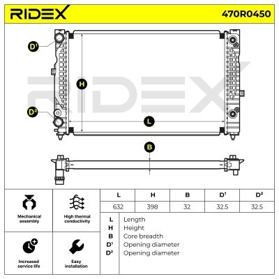 Chłodnica RIDEX 470R0450 470R0450 - foto 4