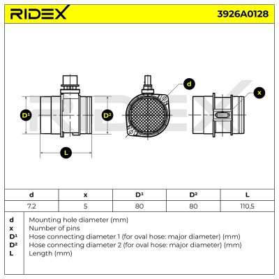 Przepływomierz RIDEX 3926A0128 3926A0128 - foto 7