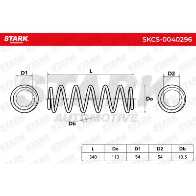 Sprężyna Zawieszenia Stark SKCS-0040296 SKCS-0040296 - foto 6