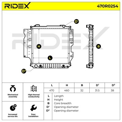 Chłodnica RIDEX 470R0254 470R0254 - foto 5