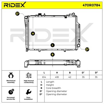 Chłodnica RIDEX 470R0784 470R0784 - foto 7