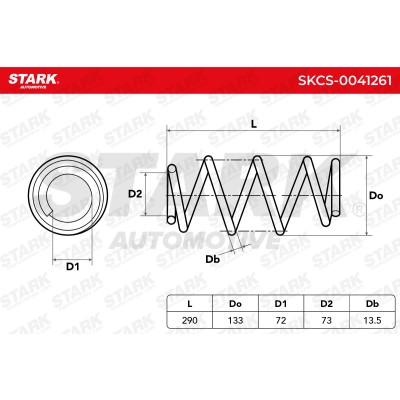 Sprężyna Zawieszenia Stark SKCS-0041261 SKCS-0041261 - foto 4
