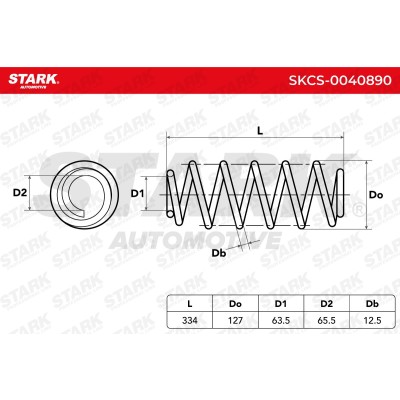 Sprężyna Zawieszenia Stark SKCS-0040890 SKCS-0040890 - foto 4