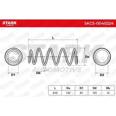 Sprężyna Zawieszenia Stark SKCS-0040224 SKCS-0040224 - foto 6