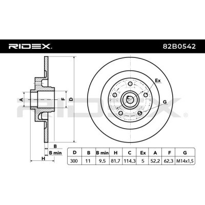 Tarcza hamulcowa RIDEX 82B0542 82B0542 - foto 4