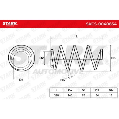 Sprężyna Zawieszenia Stark SKCS-0040854 SKCS-0040854 - foto 4