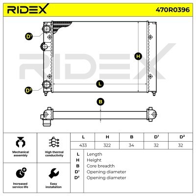 Chłodnica RIDEX 470R0396 470R0396 - foto 7