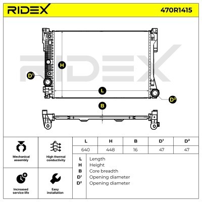 Chłodnica RIDEX 470R1415 470R1415 - foto 5