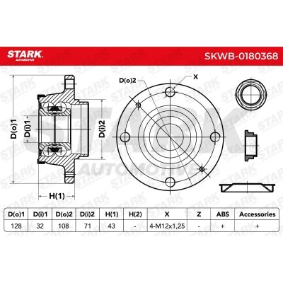 Łożysko Koła Stark SKWB-0180368 SKWB-0180368 - foto 5