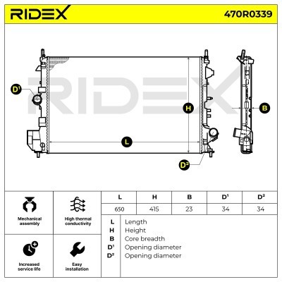 Chłodnica RIDEX 470R0339 470R0339 - foto 8