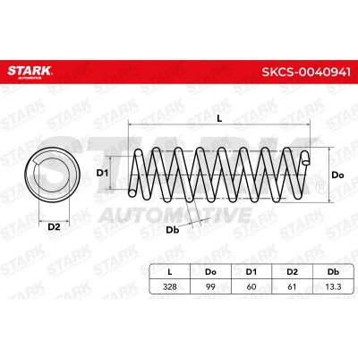 Sprężyna Zawieszenia Stark SKCS-0040941 SKCS-0040941 - foto 4