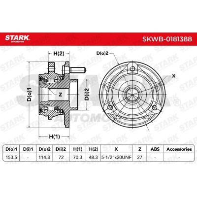 Łożysko Koła Stark SKWB-0181388 SKWB-0181388 - foto 5