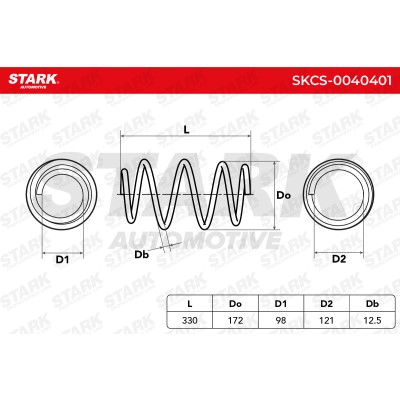 Sprężyna Zawieszenia Stark SKCS-0040401 SKCS-0040401 - foto 6