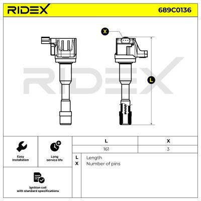 Cewka Zapłonowa RIDEX 689C0136 689C0136 - foto 2