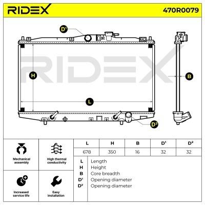Chłodnica RIDEX 470R0079 470R0079 - foto 5