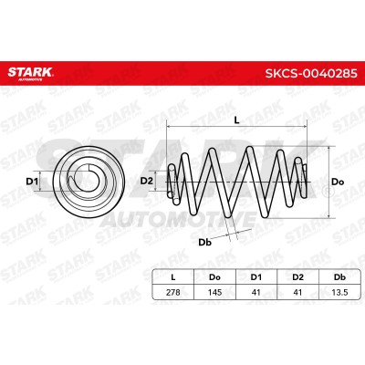 Sprężyna Zawieszenia Stark SKCS-0040285 SKCS-0040285 - foto 5
