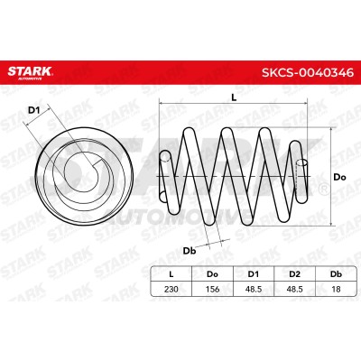Sprężyna Zawieszenia Stark SKCS-0040346 SKCS-0040346 - foto 6