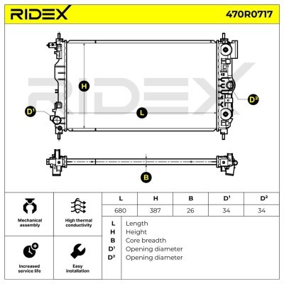 Chłodnica RIDEX 470R0717 470R0717 - foto 5