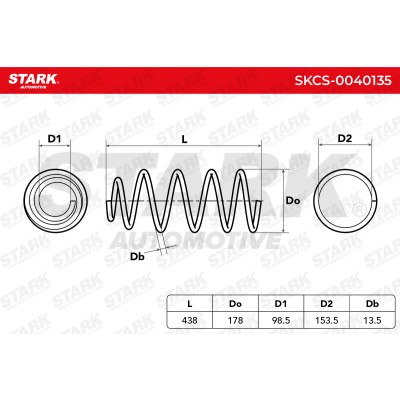 Sprężyna Zawieszenia Stark SKCS-0040135 SKCS-0040135 - foto 6