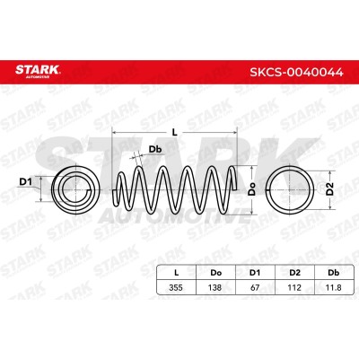 Sprężyna Zawieszenia Stark SKCS-0040044 SKCS-0040044 - foto 5