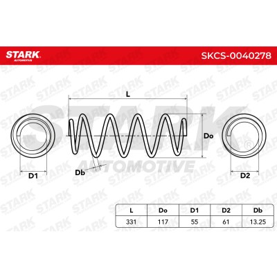 Sprężyna Zawieszenia Stark SKCS-0040278 SKCS-0040278 - foto 6
