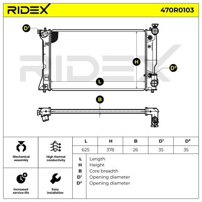 Chłodnica RIDEX 470R0103 470R0103 - foto 5