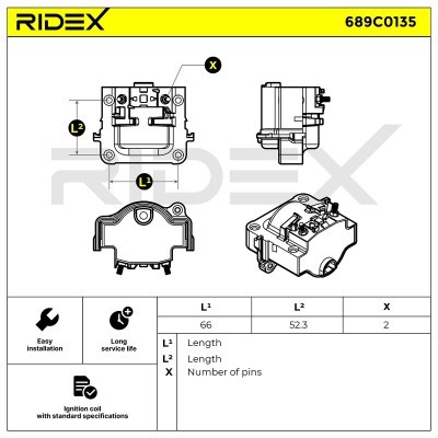 Cewka Zapłonowa RIDEX 689C0135 689C0135 - foto 5
