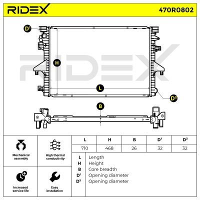 Chłodnica RIDEX 470R0802 470R0802 - foto 5