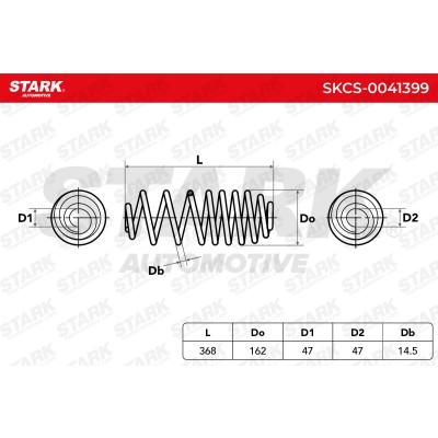 Sprężyna Zawieszenia Stark SKCS-0041399 SKCS-0041399 - foto 4