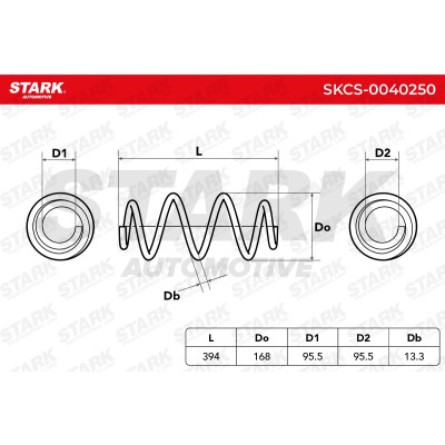 Sprężyna Zawieszenia Stark SKCS-0040250 SKCS-0040250 - foto 6