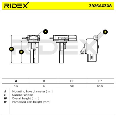 Przepływomierz RIDEX 3926A0308 3926A0308 - foto 6