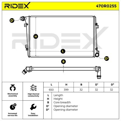 Chłodnica RIDEX 470R0255 470R0255 - foto 7