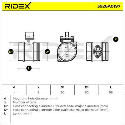 Przepływomierz RIDEX 3926A0197 3926A0197 - foto 8