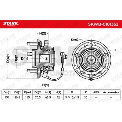 Łożysko Koła Stark SKWB-0181352 SKWB-0181352 - foto 6